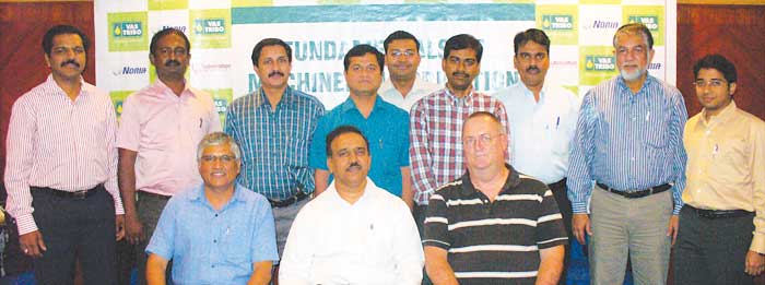 Mr. Francis Joseph Xavier, Raj Petro Specialities P. Ltd. with participants and faculty of the recent Noria training programme at Chennai. Mr. Francis Joseph Xavier, Raj Petro Specialities P. Ltd. with participants and faculty of the recent Noria training programme at Chennai.
