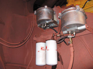 Installing bypass filters was key in extending the service intervals on the haul trucks at the Sishen mine. Installing bypass filters was key in extending the service intervals on the haul trucks at the Sishen mine.