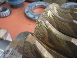 EP additives can cause damage to a worm wheel, which is usually bronze. EP additives can cause damage to a worm wheel, which is usually bronze.