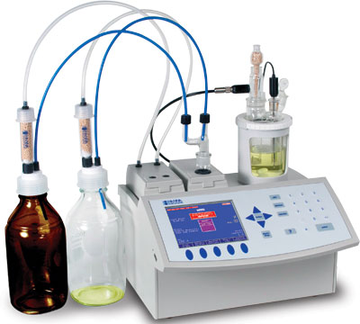 Karl Fischer titrator (Ref. Hanna Instruments) Karl Fischer titrator (Ref. Hanna Instruments)