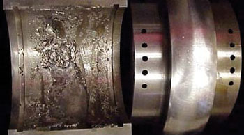 Figure 4. Failed pump bearing Figure 4. Failed pump bearing