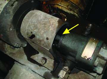 Figure 10. A leaking pump seal Figure 10. A leaking pump seal