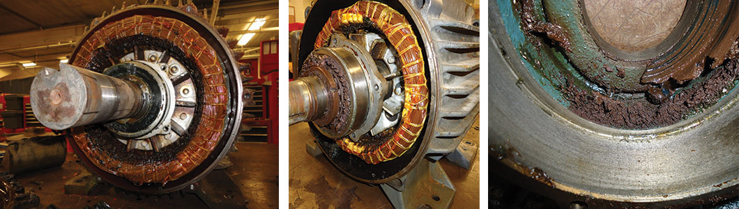The majority of failures were caused by overgreasing, undergreasing, overtensioning belts, sheave misalignment, shaft misalignment, imbalance, etc. The majority of failures were caused by overgreasing, undergreasing, overtensioning belts, sheave misalignment, shaft misalignment, imbalance, etc.