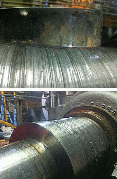 Pump shaft damage Pump shaft damage