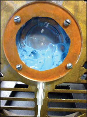 Grease mixing test stand Grease mixing test stand