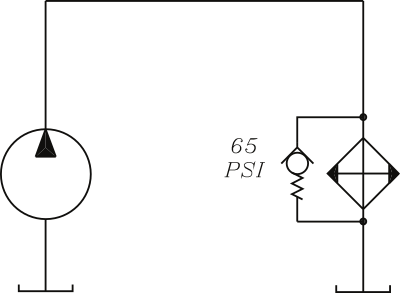 Figure 4. A check valve may also be&nbsp;used as a relief valve to&nbsp;protect a heat exchanger.