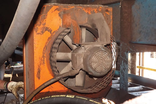 Fig 3: An air heat exchanger should be located near a cool air source. Fig 3: An air heat exchanger should be located near a cool air source.