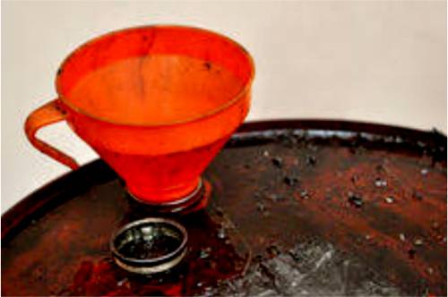Water in Lubricant Container
