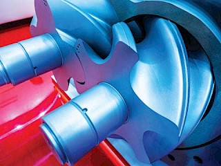 Cover twin screw compressor