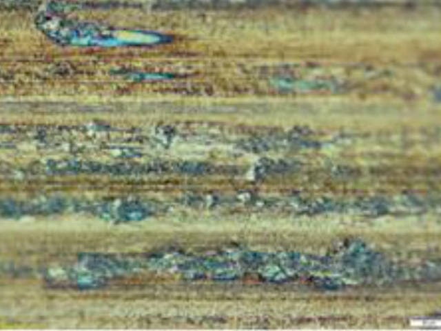 Wind turbine gear oils with online sensors microscope photo