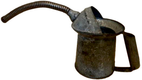 Photo of a rusty oilcan