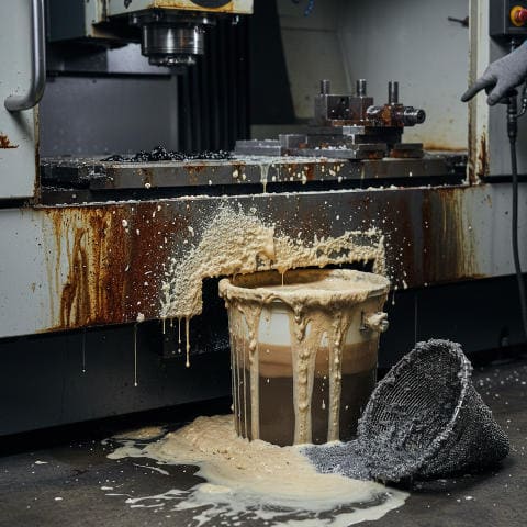 Coolant residue