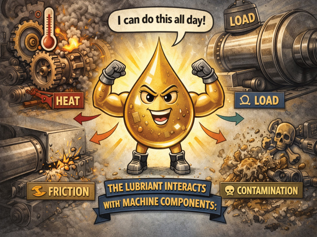 Lubricant as a diagnostic fluid
