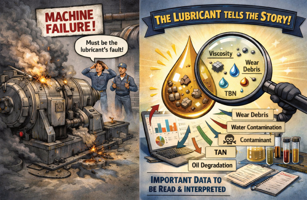Lubricant forensics in machine failure analysis