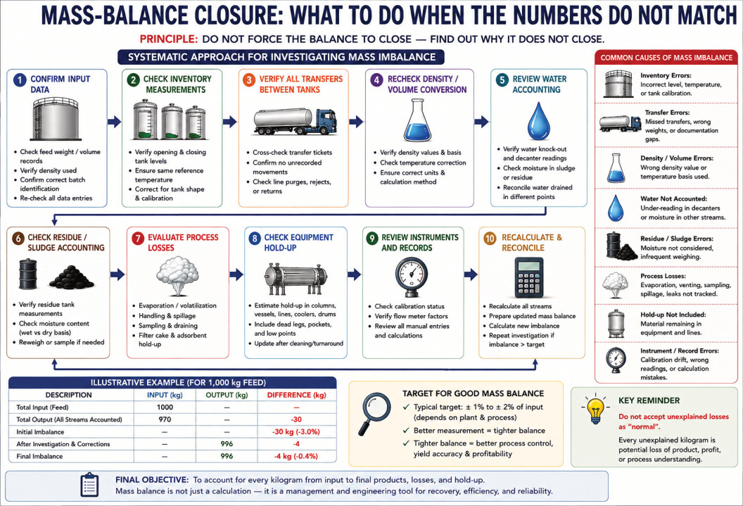 Systematic investigation of a mass-balance difference