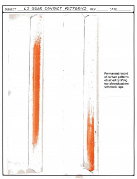 Figure 2. Documentation of no-load contact patterns. 