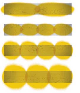 Figure 8. Correct Lubricant Spray Pattern on Open-Gear Tooth Flanks