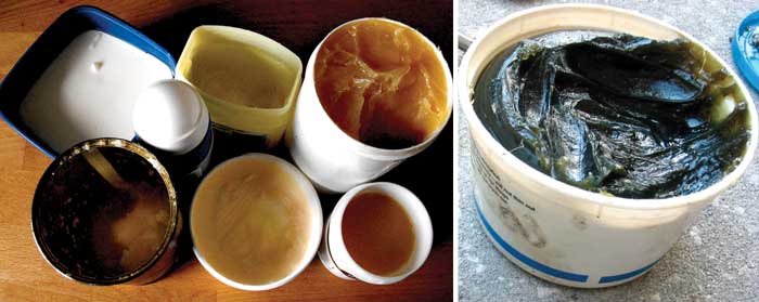 Lanolin and types of grease