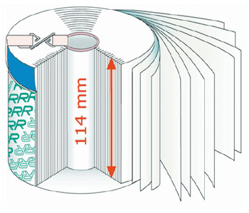 This example of a depth-type filter has an element that requires oil to pass through 114 millimeters of filter media for maximum particle filtration. (Courtesy Triple R)