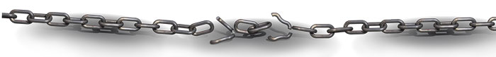 Every link in the chain must be equally strong in order for the chain’s full length to bear the load.