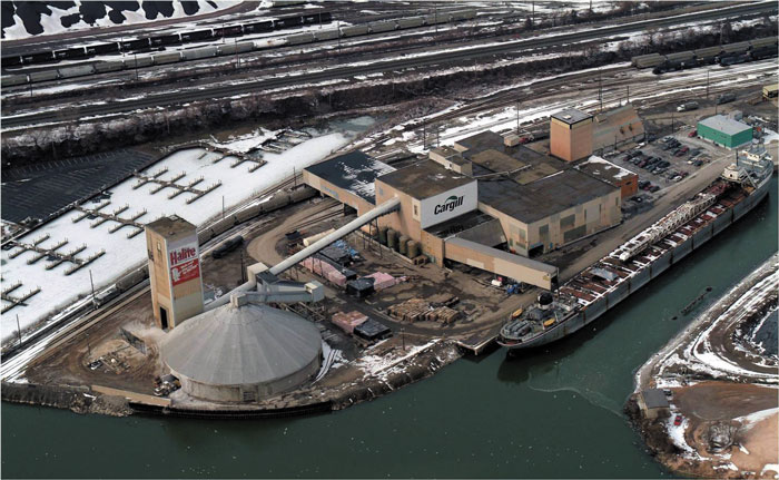 Cargill Deicing Technology’s rock salt mine in Cleveland, Ohio, is 1,800 feet deep and extends approximately 4 miles under Lake Erie.