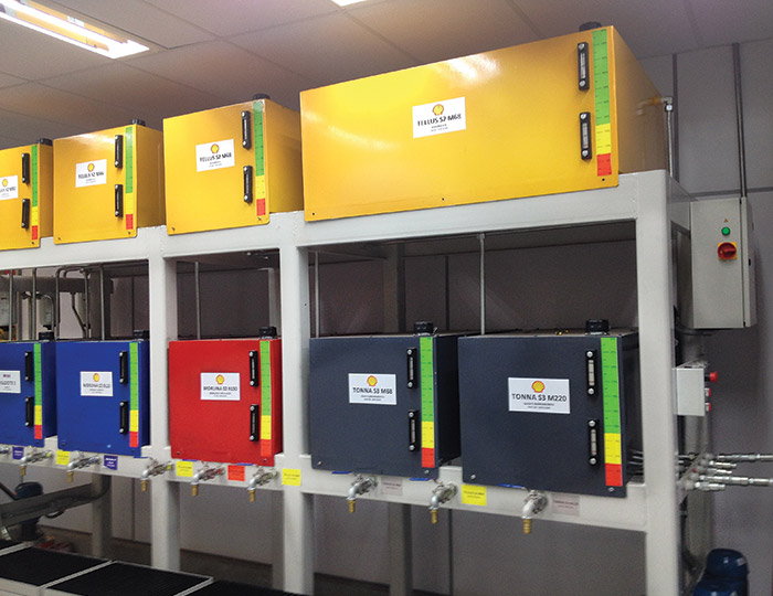 The current storage system employs color-coding.