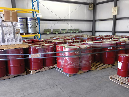 The Indiana-Kentucky Electric Corp. was able to reduce its lubricant inventory from 177 oil drums to 50.