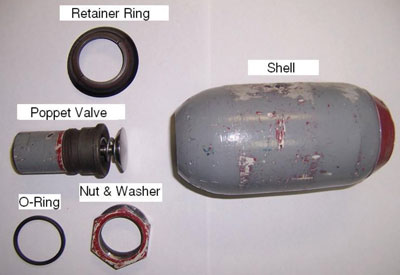 Figure 6. A breakdown of the accumulator minus the bladder