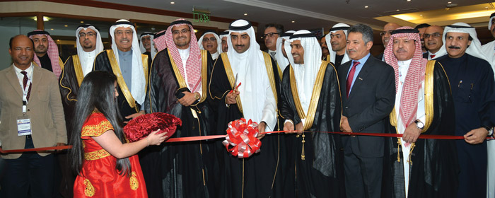 HE Shaikh Mohamed bin Khalifa Al Khalifa, Minister of Oil, Kingdom of Bahrain, inaugurating the conference