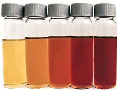 Color standard in oil analysis