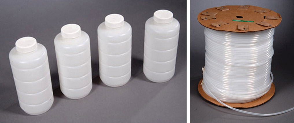 Use disposable sample bottles and tubing for collecting samples.