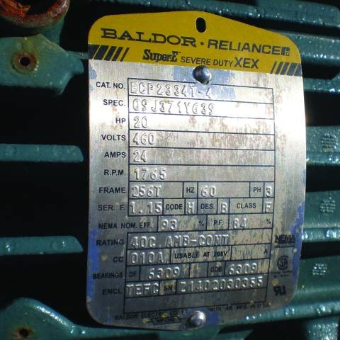 Example of an equipment tag