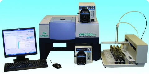 This spectrometer from Spectro Scientific uses FTIR spectroscopy to monitor in-service oil.