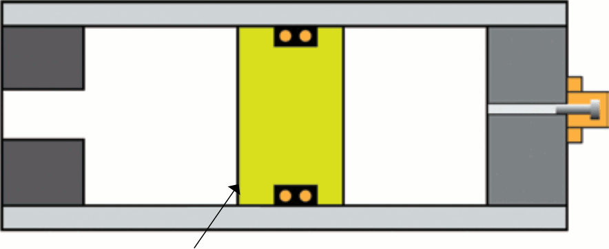 Mounting a piston accumulator horizontally can cause the piston seals to wear more rapidly.