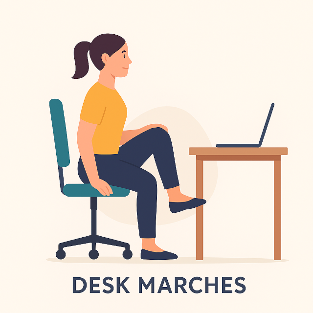 Desk Marches – Pump the Circulation
