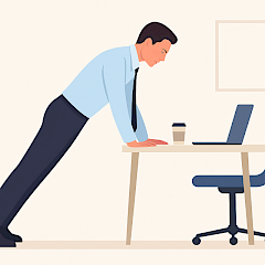Desk Push-Ups – A Quick Heart Booster